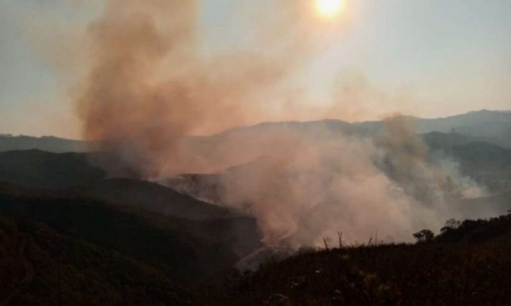 Parque do Itacolomi sofre segundo incêndio em menos de um mês