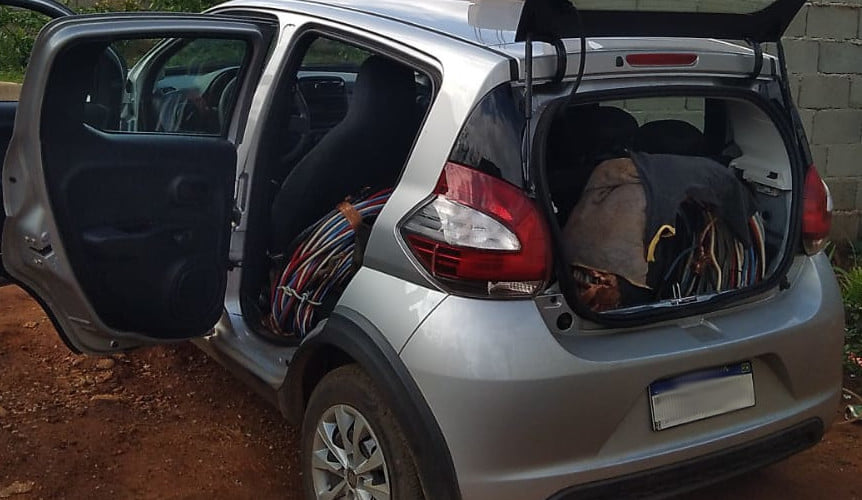 Polícia Militar recupera 180 kg de fio de cobre em distrito de Ouro Preto