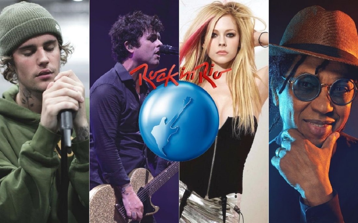 Foto: Facebook Justin Bieber / Green Day / Avril Lavigne / Djavan