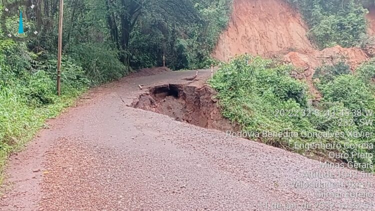 Prefeitura de Ouro Preto informa quais vias estão interditadas