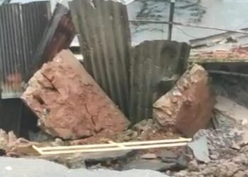 Vídeo mostra momento em que deslizamento atinge casa no bairro Santa Cruz, em Ouro Preto