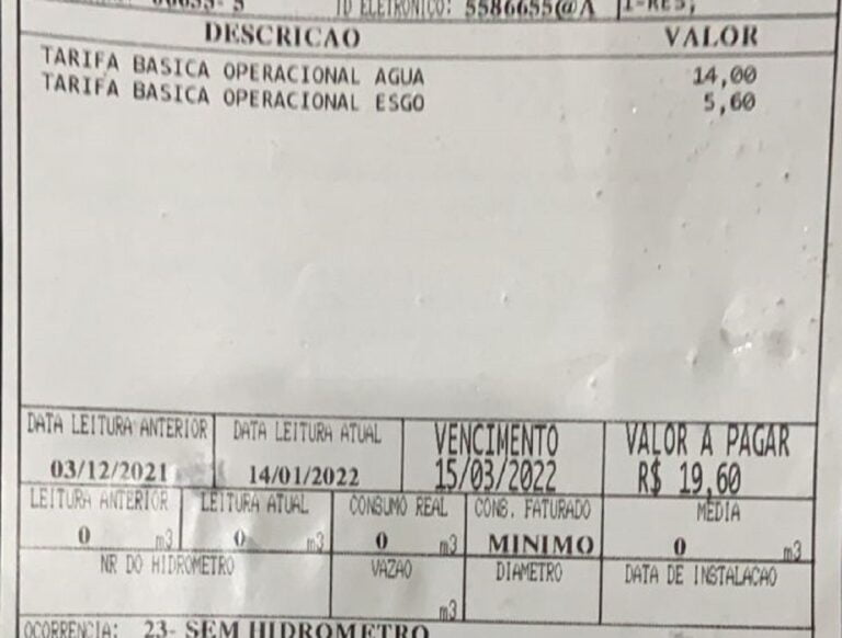 SAAE volta com a cobrança de água em Mariana
