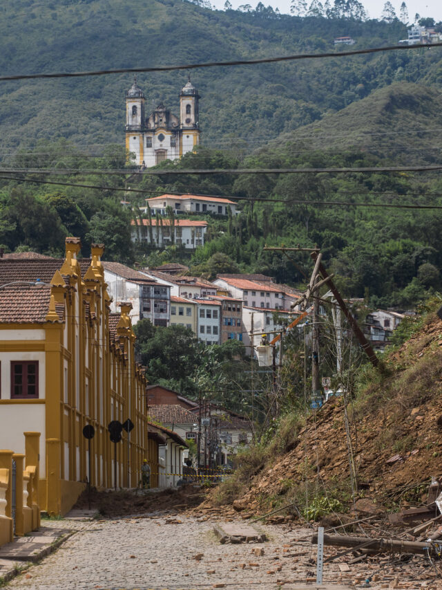 Estudo mostra que Ouro Preto tem 882 imóveis em áreas de risco alto