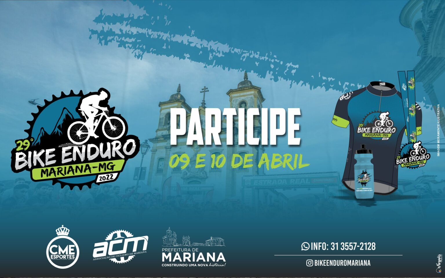 Estão abertas as inscrições para a 29° Edição do Bike Enduro Mariana