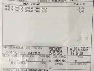 Vereadores de Mariana buscam isenção total do pagamento da conta de água