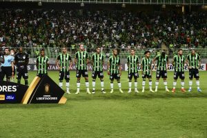 Em jogo histórico, América estreia na fase de grupos da Libertadores Em jogo histórico, América estreia na fase de grupos da Libertadores