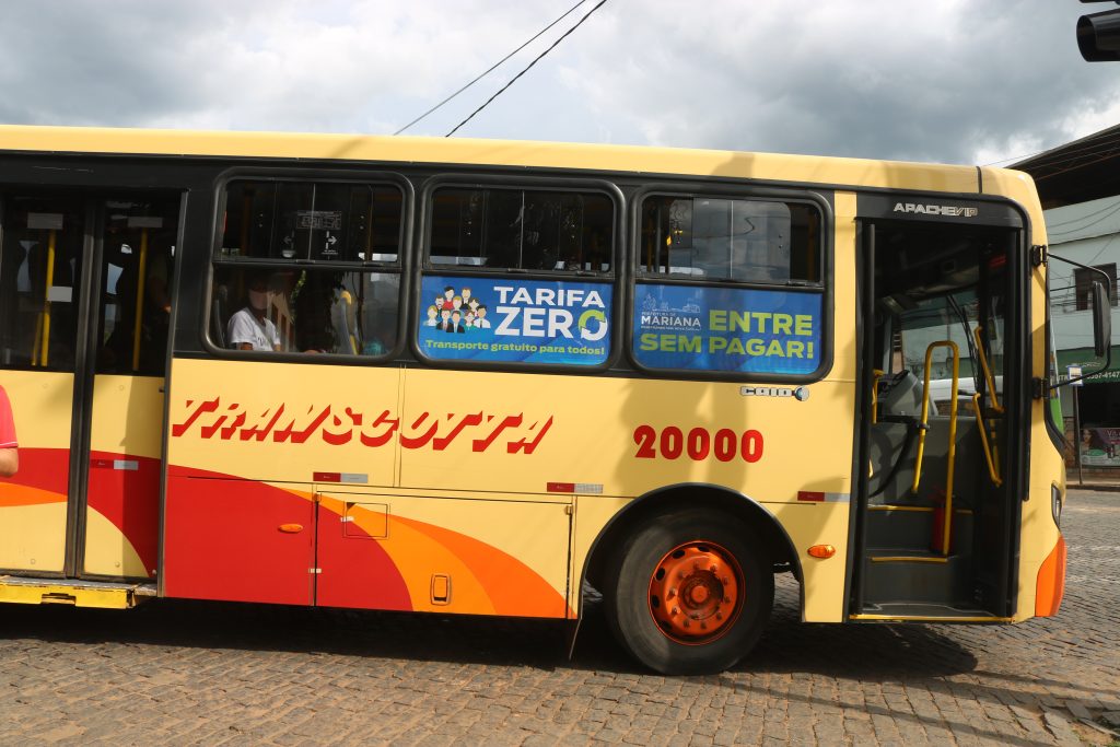Mais quatro ônibus reforçarão linhas do Tarifa Zero em Mariana
