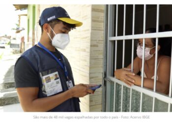 IBGE abre inscrições para contratação temporária de 48.535 recenseadores