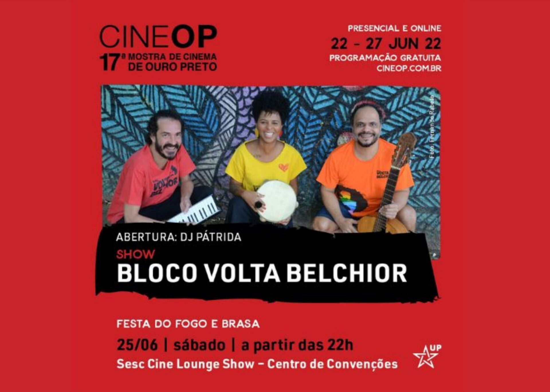 Bloco Volta Belchior traz noite carnavalesca para a 17ª Mostra de Cinema Ouro Preto