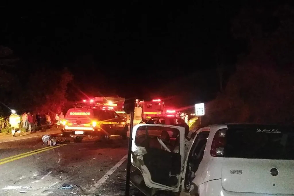 Seis pessoas, incluindo um bebê e uma criança, morrem em acidente na BR-356 em Ouro Preto