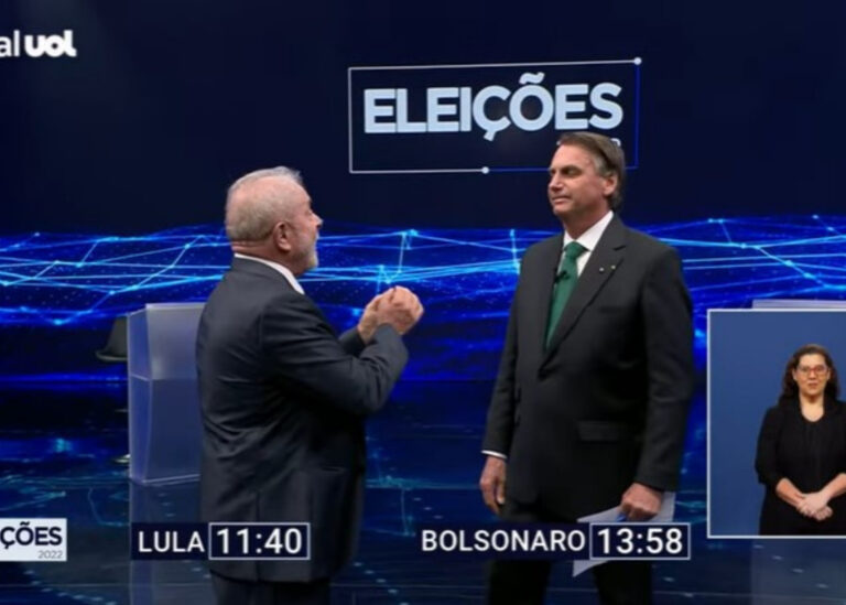 Lula e Bolsonaro farão último debate na próxima sexta-feira, na TV Globo