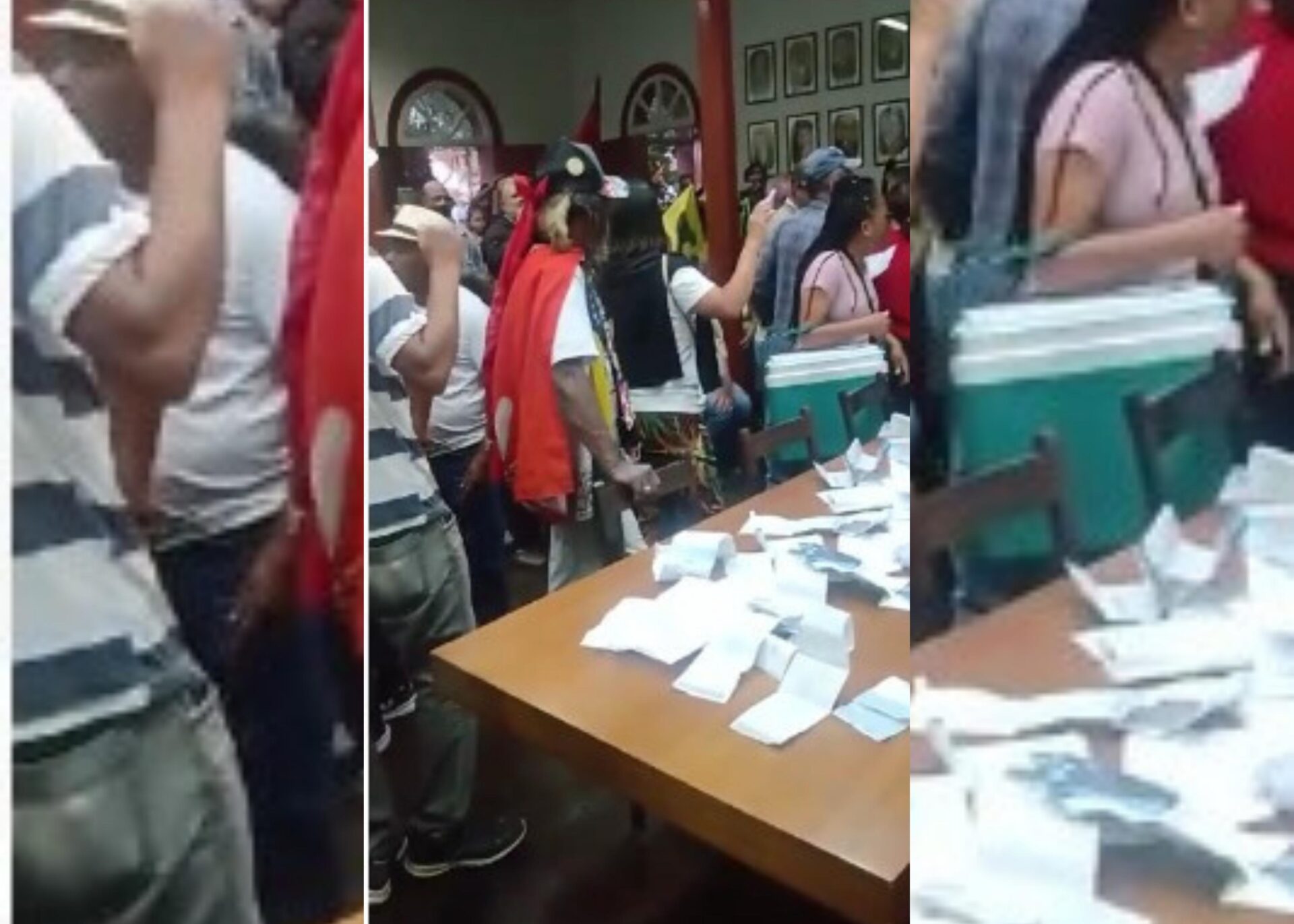 População de Ouro Preto protesta na prefeitura contra a Saneouro e deixa contas de água para o prefeito