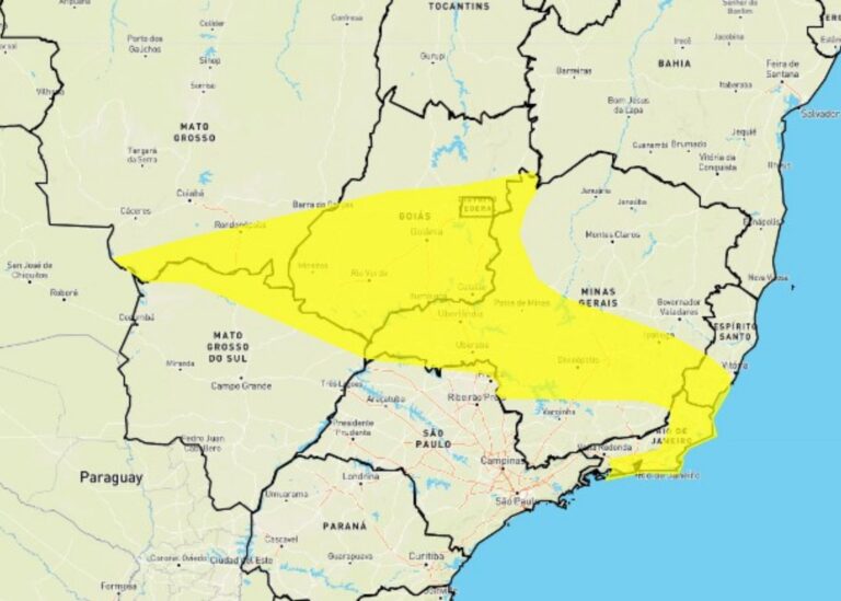 INMET emite alerta de tempestade em Mariana, Ouro Preto e outras 407 cidades de MG