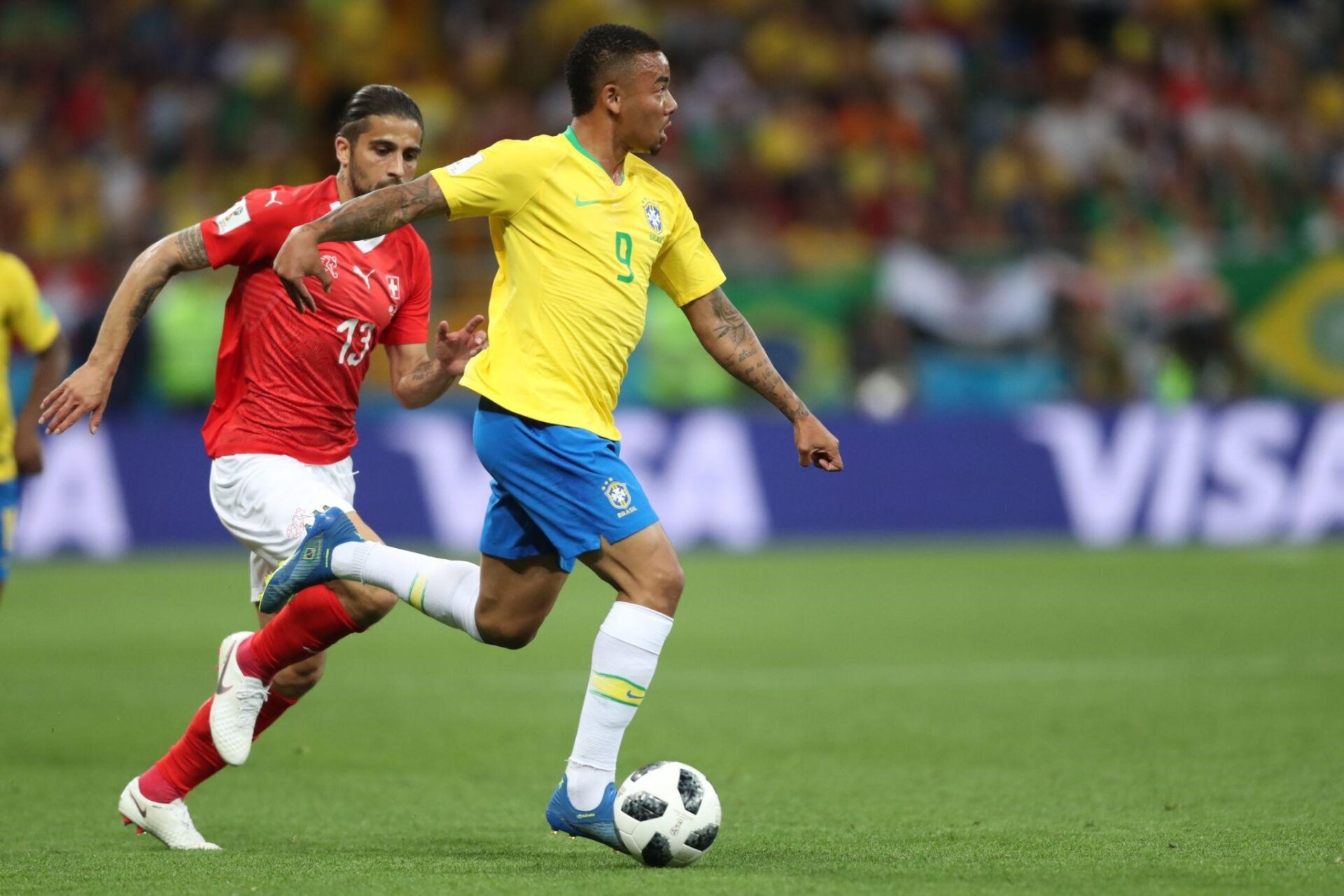Brasil e Suíça avançaram juntos em 2018