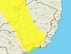 Inmet prevê tempestade em 524 cidades de MG Inmet prevê tempestade em 524 cidades de MG