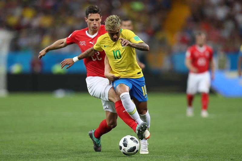 Neymar em Brasil x Suíça na Copa do Mundo de 2018 - Foto: Lucas Figueiredo/CBF