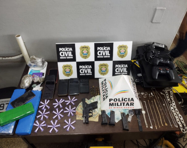 Cinco pessoas são presas em flagrante por roubos, com extrema violência, na zona rural de Barão de Cocais (MG)