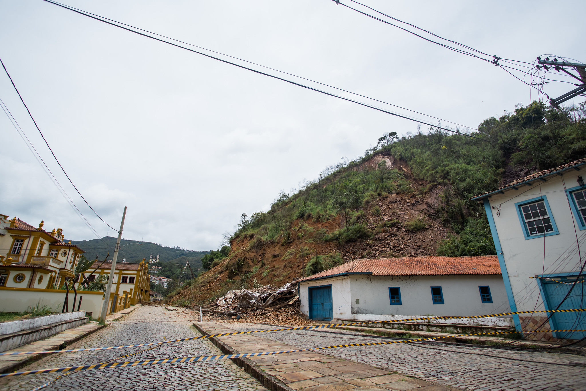 Deslizamento do Morro da Forca em Ouro Preto ocorreu dia 13 de janeiro de 2022 - Foto: Ane Souz