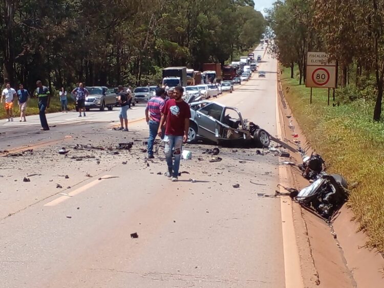 Uma pessoa morre em acidente na BR-040, próximo ao Alphaville