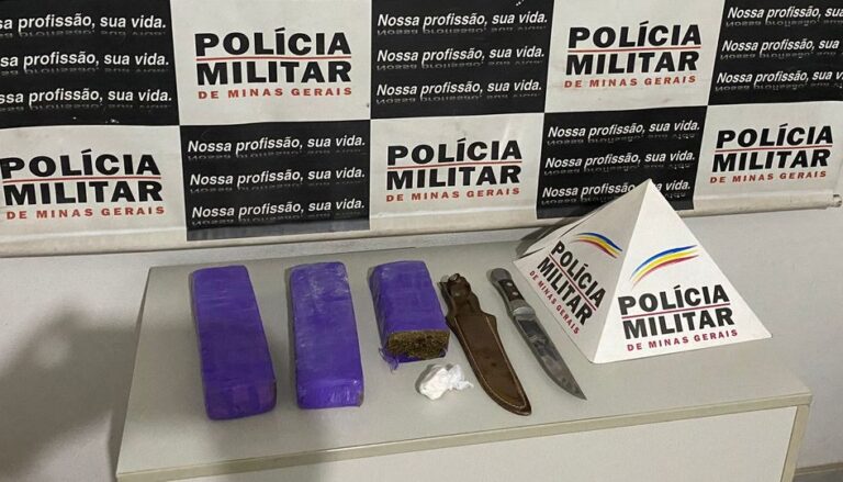 Polícia Militar prende em flagrante suspeito de tráfico na zona rural de Mariana (MG)