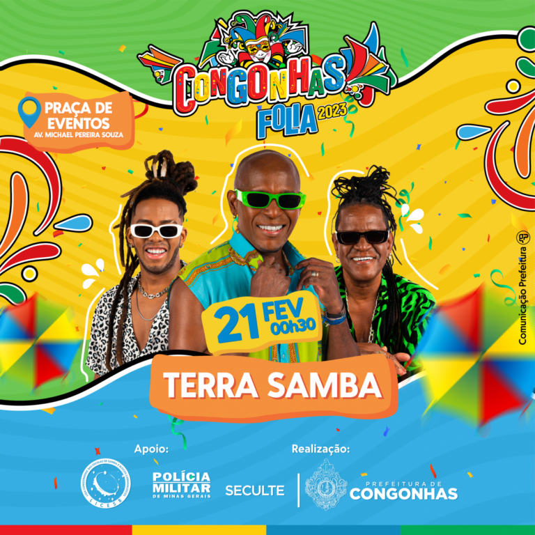Terra Samba, Akatu e Ara Ketu são atrações confirmadas no carnaval de Congonhas