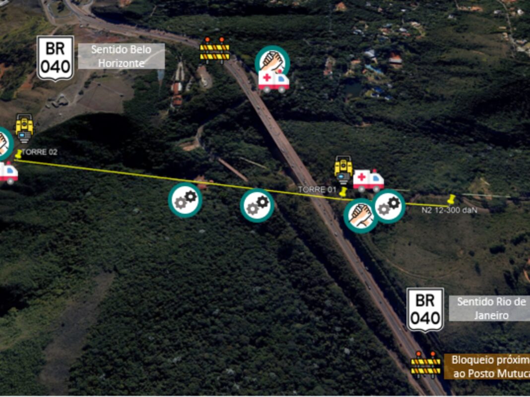 Rodovia BR-040, em Nova Lima, terá interdição intermitente no início da tarde de sábado (11) Rodovia BR-040, em Nova Lima, terá interdição intermitente no início da tarde de sábado (11)