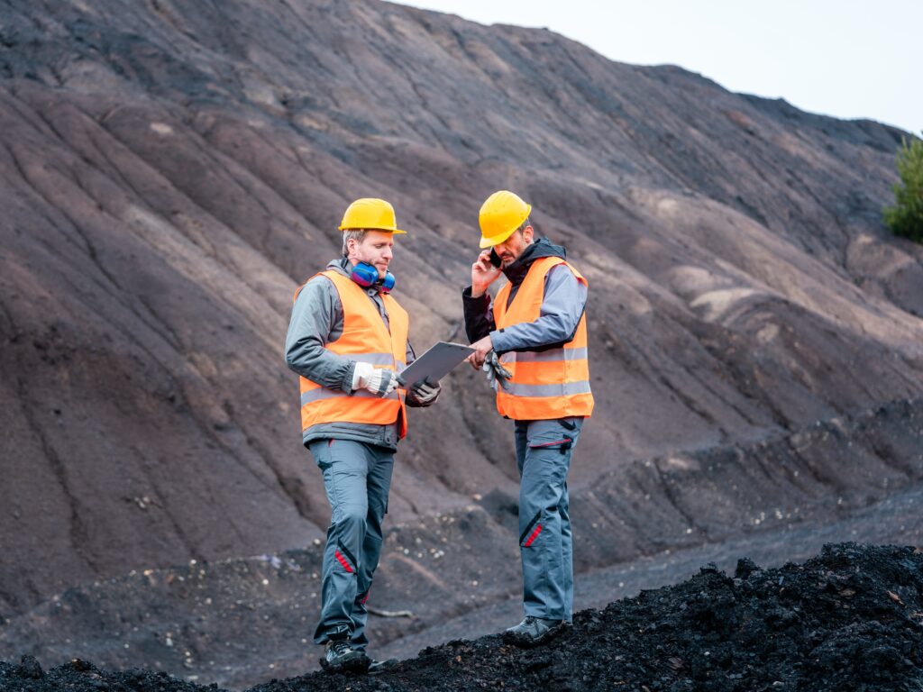 Trabalhadores na mineração