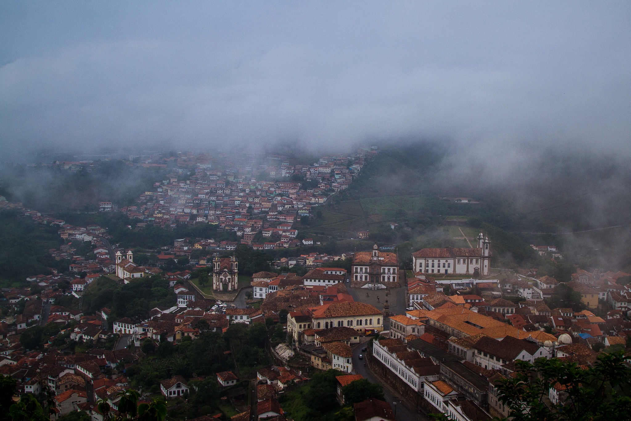 Vista parcial da cidade de Ouro Preto do Mirante do Morro São Sebastião - Foto: Ane Souz