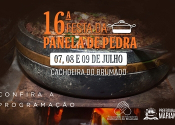 16ª Festa da Panela de Pedra, em Cachoeira do Brumado, distrito de Mariana, acontece de 7 a 9 de julho