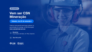 CSN Mineração promove em Congonhas evento de cadastro para vagas de emprego CSN Mineração promove em Congonhas evento de cadastro para vagas de emprego