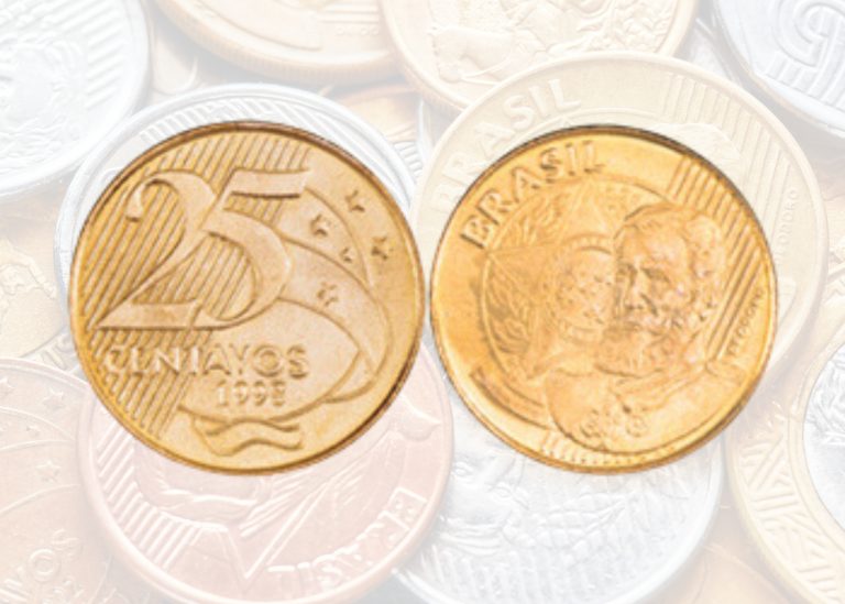 Moeda rara de 25 centavos em boas condições está com alto valor no mercado