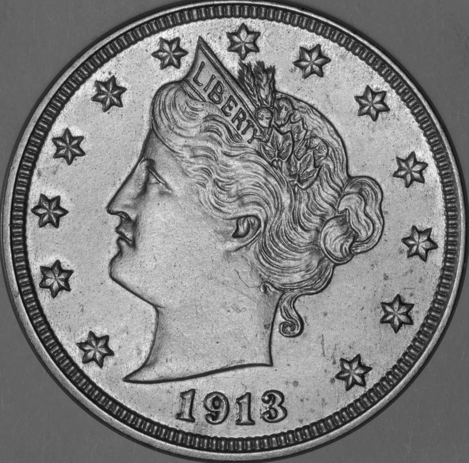 O níquel Liberty Head de 1913 é uma das moedas mais raras que existem, com apenas cinco peças conhecidas