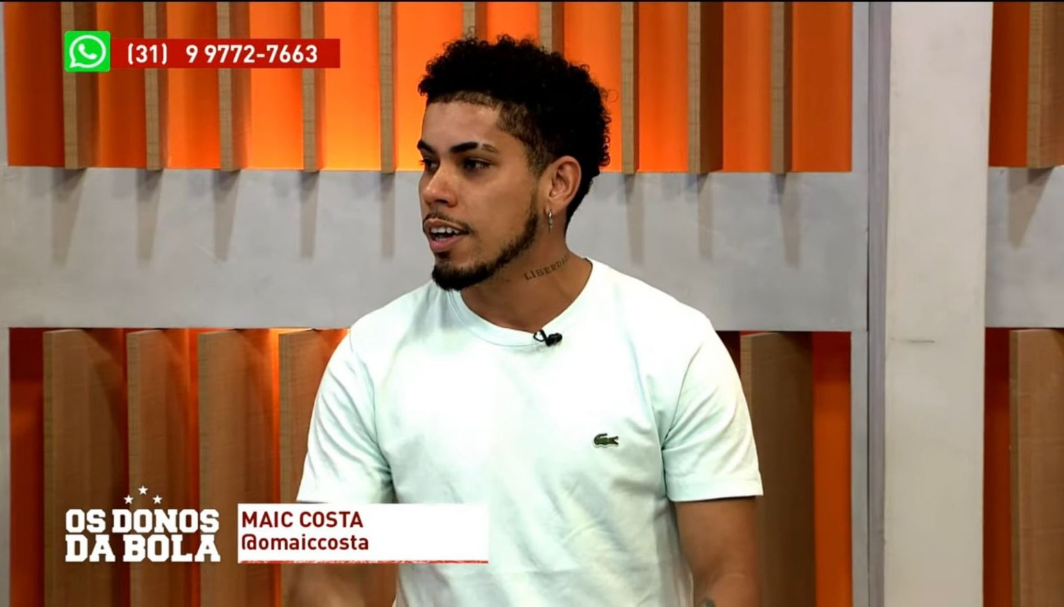 Jornalista formado na UFOP participa de programa ‘Os Donos da Bola’, da Band Minas Jornalista formado na UFOP participa de programa Os Donos da Bola, da Band Minas