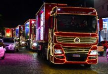 Magia do Natal: com grande público, Itabirito recebe Caravana Iluminada