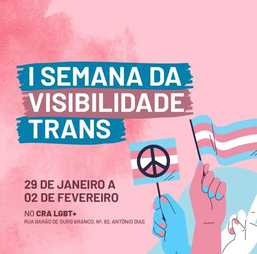 Prefeitura de Ouro Preto promove I Semana da Visibilidade Trans