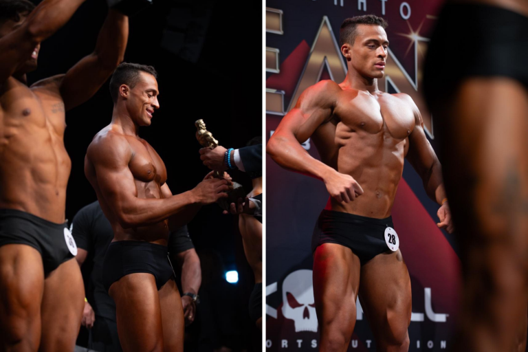 Ouro-pretano, jovem de 23 anos é campeão em competição de Fisiculturismo