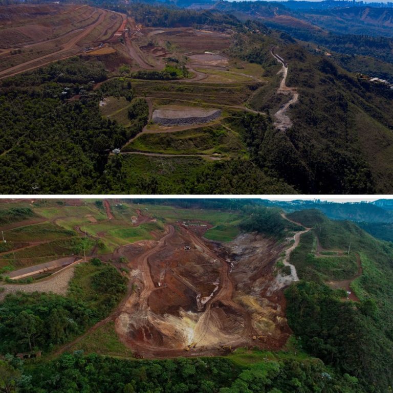 Barragem da Vale na comunidade de Macacos, Nova Lima, é 100% descaracterizada