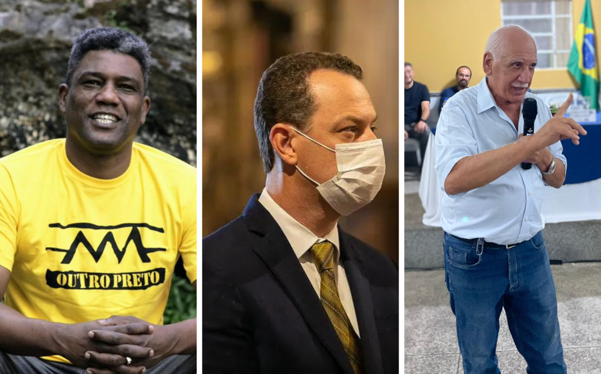 Com provável desistência de Duarte Júnior, restam três pré-candidatos que se colocam como oposição em Ouro Preto