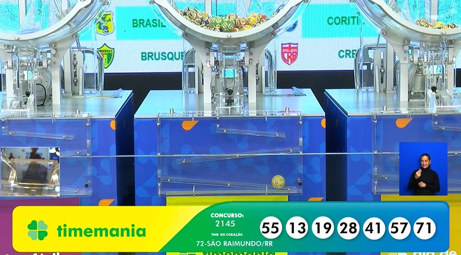 Números da Timemania de hoje, concurso 2145