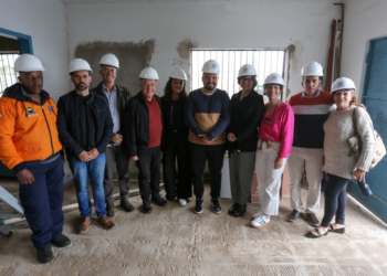 Prefeito de Ouro Preto visita obras da nova creche do Morro Santana