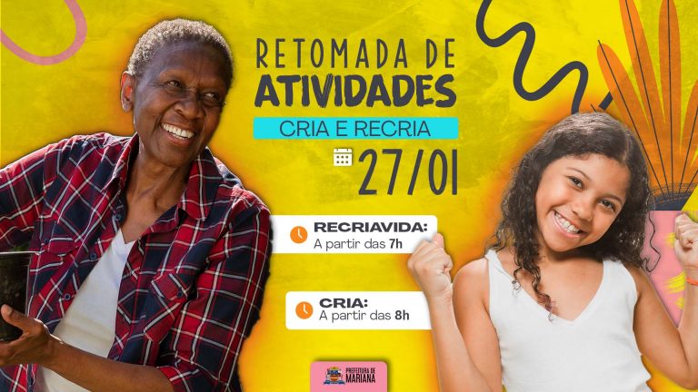 CRIA retoma atividades e oferece oficinas gratuitas para jovens de Mariana (MG)