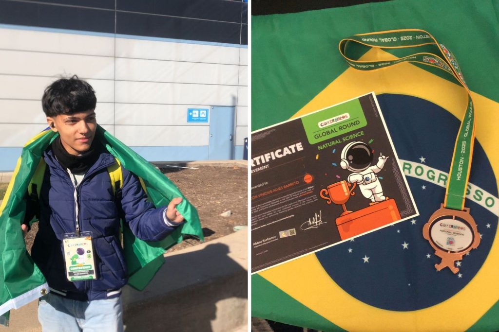 Estudante mineiro formado em escola pública conquista medalha de bronze em Olimpíada Internacional de Ciências nos EUA Estudante mineiro formado em escola pública conquista medalha de bronze em Olimpíada Internacional nos EUA
