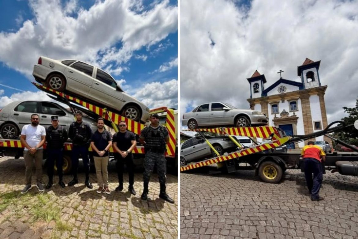 Prefeitura de Mariana intensifica remoção de carros abandonados nas vias públicas