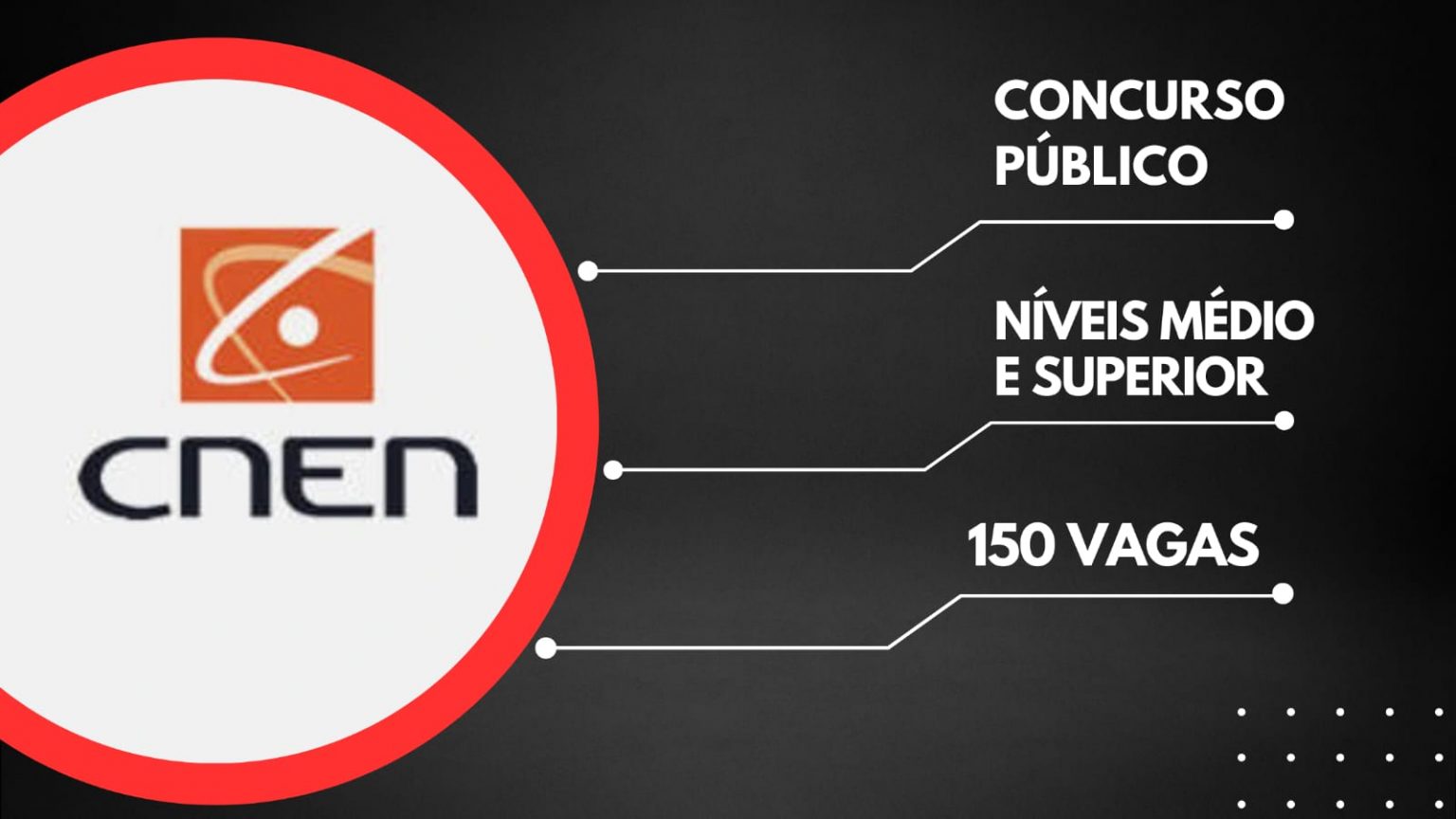 CNEN abre concurso com 150 vagas e salários de até R$ 14,7 mil; há vagas para Minas CNEN abre concurso com 150 vagas e salários de até R$ 14,7 mil; há vagas para Minas