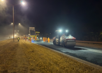 Itabirito tem interdição noturna na BR-040 para recuperação do asfalto