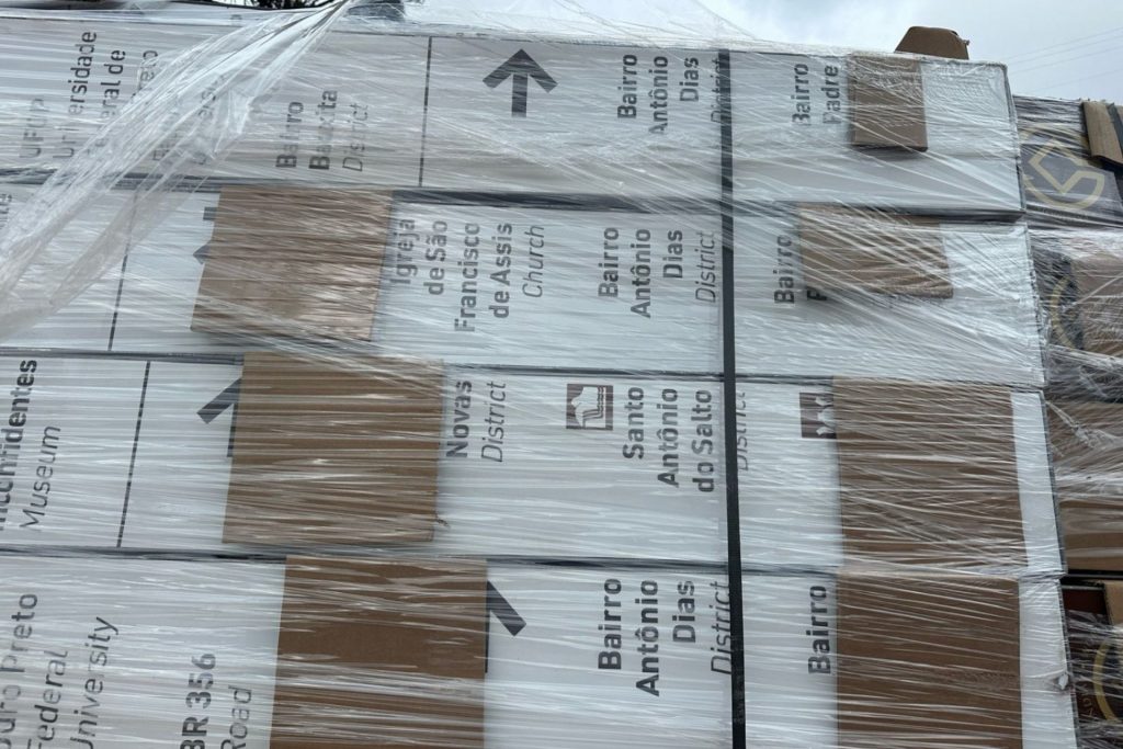 Ouro Preto recebe 149 placas de sinalização turística padronizada