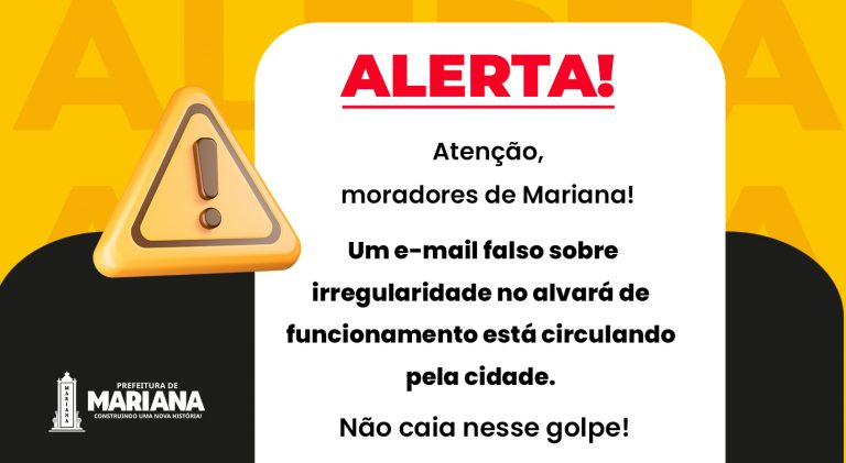 Golpe do falso alvará circula em Mariana e Prefeitura alerta sobre fraudes