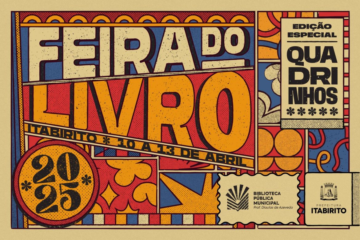 19ª Feira do Livro de Itabirito: tema Quadrinhos marcará edição 2025  