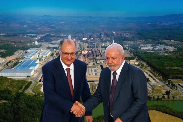 Lula e Alckmin participam da inauguração da expansão da Gerdau em Ouro Branco
