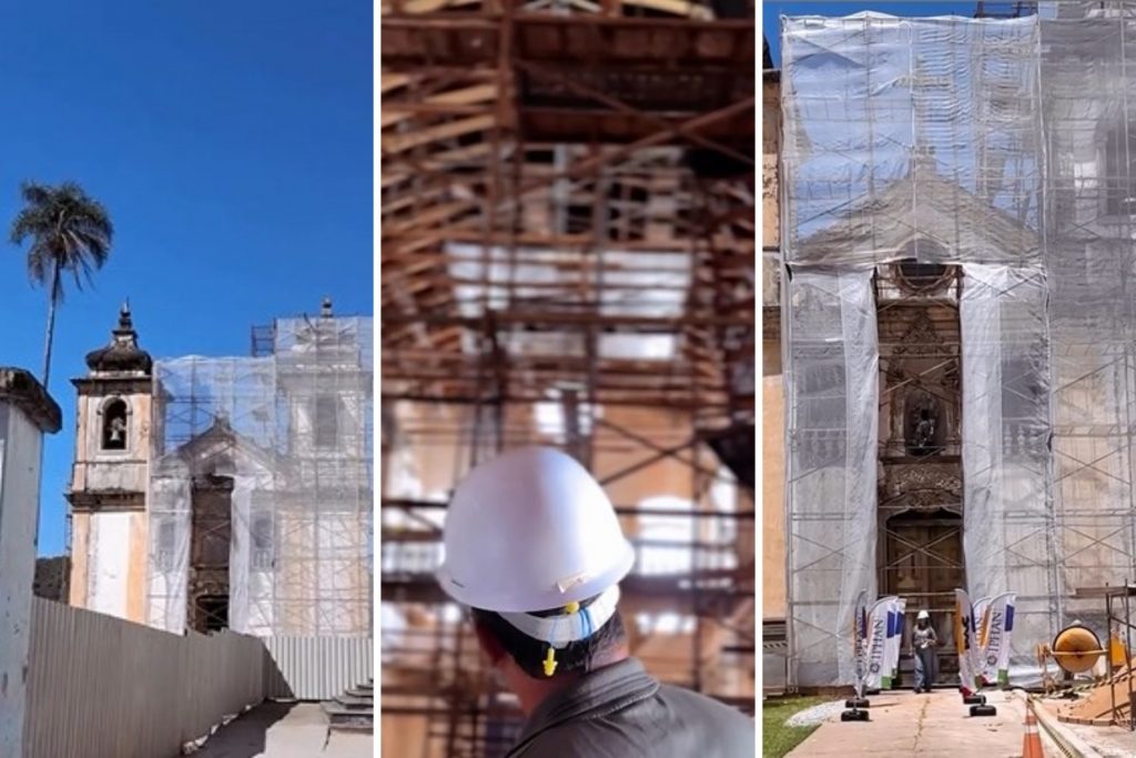 Restauração da Igreja do Bom Jesus de Matosinhos avança em Ouro Preto Restauração da Igreja do Bom Jesus de Matosinhos avança em Ouro Preto